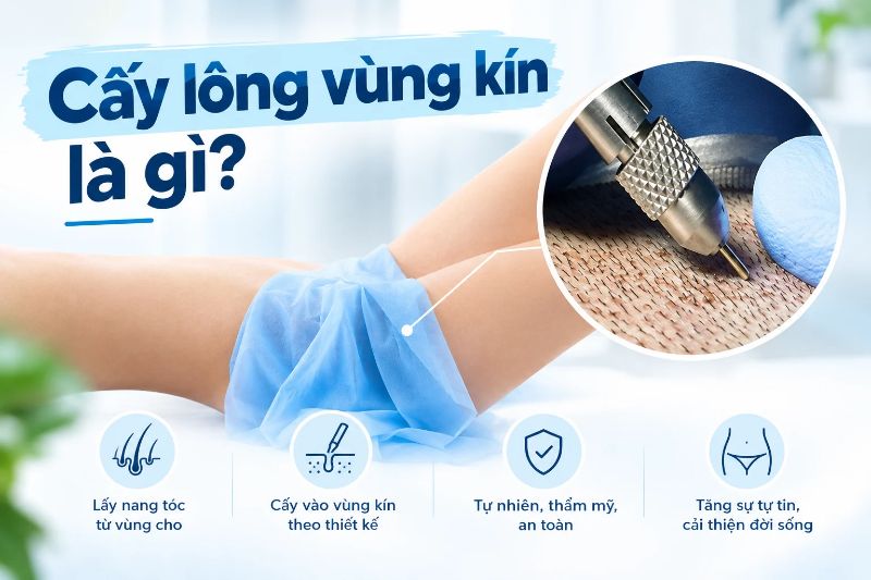 cấy lông vùng kín là gì 
