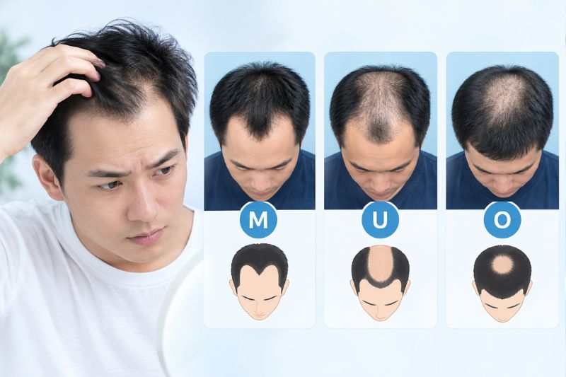Dấu hiệu nhận biết hói đầu ở nam giới 