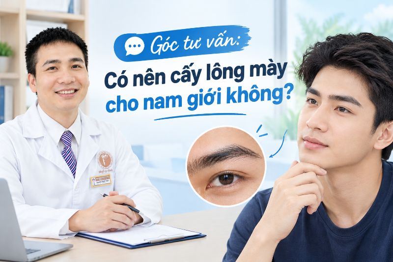 có nên cấy lông mày cho nam giới không
