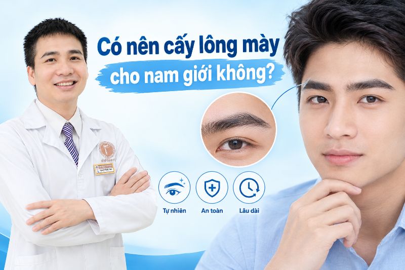 có nên cấy lông mày cho nam giới không 