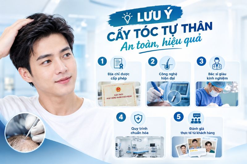 lưu ý cấy tóc an toàn hiệu quả 