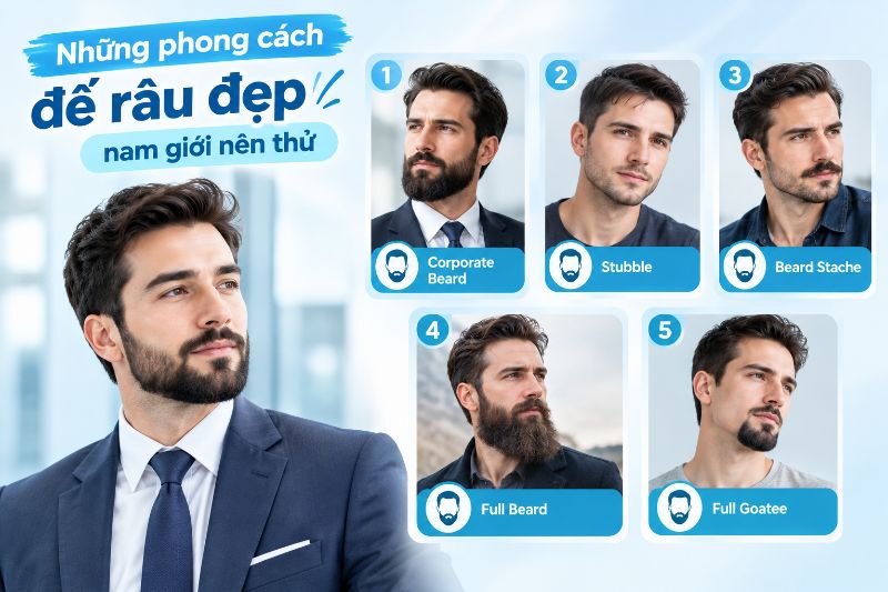 những phong cách râu đẹp 