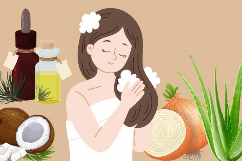 sử dụng thảo dược thiên nhiên trị rụng tóc